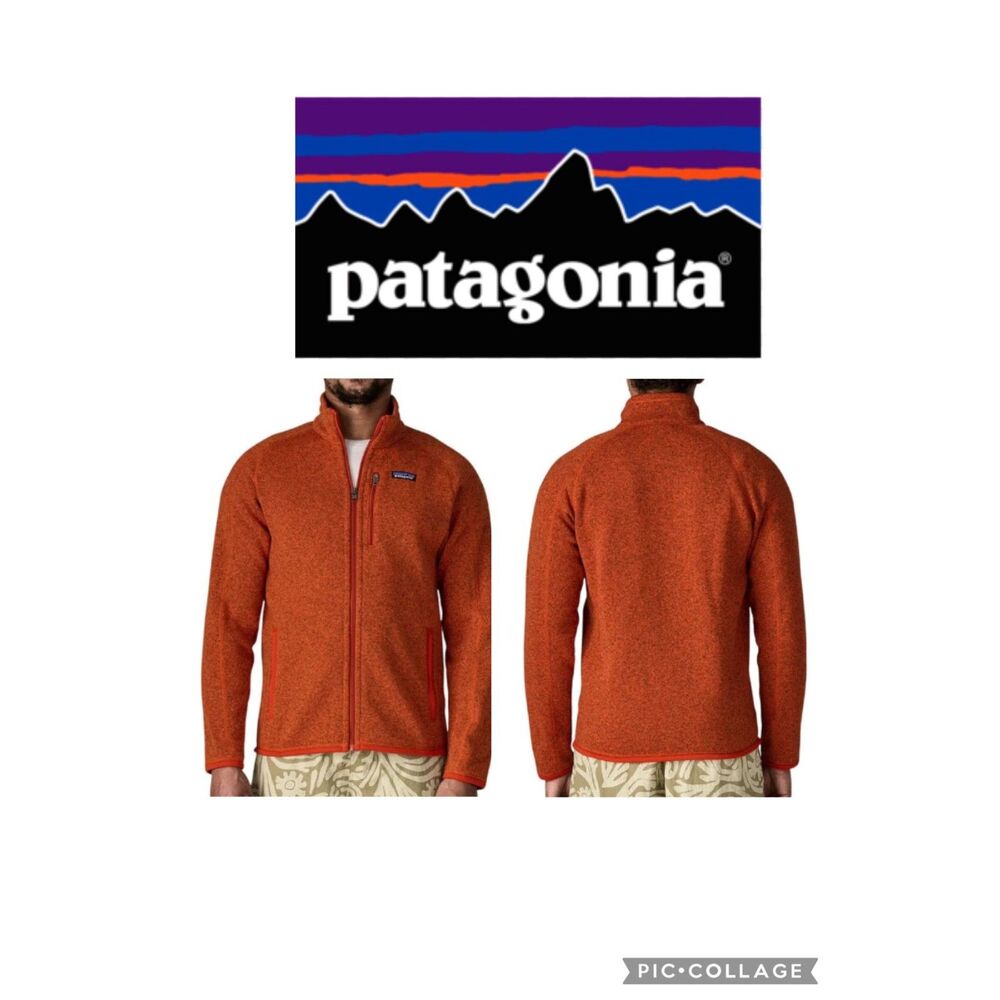 SZ M Men's Patagonia Coal Orange Better Sweater Jacket 2.0